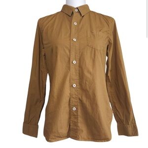 Alex Mill Wash & Go Button-Up Bobbie Short in Gold Clay